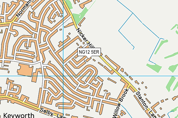 NG12 5ER map - OS VectorMap District (Ordnance Survey) NG12 5ER map - OS VectorMap District (Ordnance Survey)