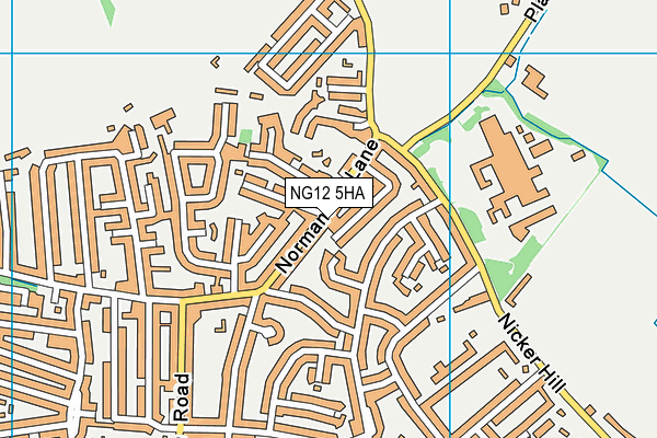 NG12 5HA map - OS VectorMap District (Ordnance Survey) NG12 5HA map - OS VectorMap District (Ordnance Survey)