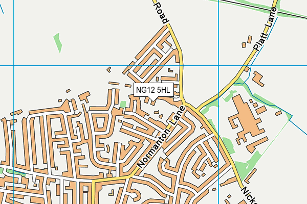 NG12 5HL map - OS VectorMap District (Ordnance Survey) NG12 5HL map - OS VectorMap District (Ordnance Survey)