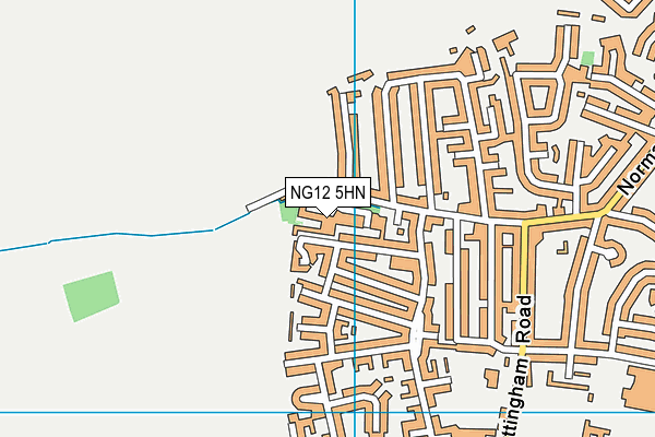 NG12 5HN map - OS VectorMap District (Ordnance Survey) NG12 5HN map - OS VectorMap District (Ordnance Survey)