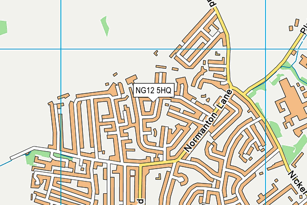 NG12 5HQ map - OS VectorMap District (Ordnance Survey) NG12 5HQ map - OS VectorMap District (Ordnance Survey)
