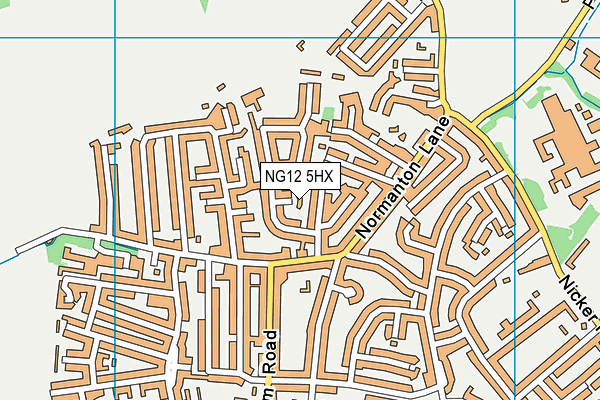 NG12 5HX map - OS VectorMap District (Ordnance Survey) NG12 5HX map - OS VectorMap District (Ordnance Survey)