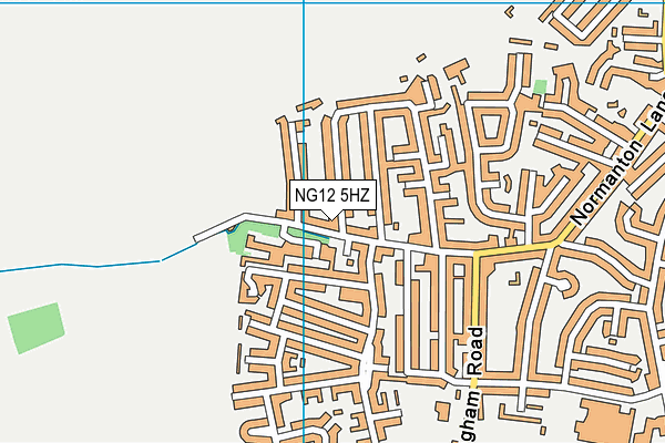 NG12 5HZ map - OS VectorMap District (Ordnance Survey) NG12 5HZ map - OS VectorMap District (Ordnance Survey)