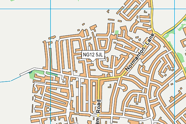 NG12 5JL map - OS VectorMap District (Ordnance Survey) NG12 5JL map - OS VectorMap District (Ordnance Survey)