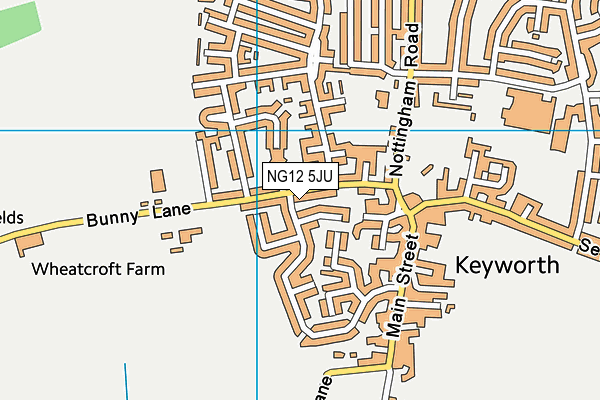 NG12 5JU map - OS VectorMap District (Ordnance Survey) NG12 5JU map - OS VectorMap District (Ordnance Survey)