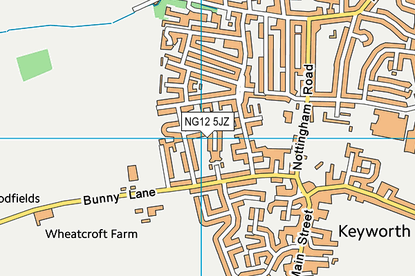 NG12 5JZ map - OS VectorMap District (Ordnance Survey) NG12 5JZ map - OS VectorMap District (Ordnance Survey)