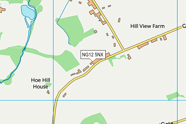 NG12 5NX map - OS VectorMap District (Ordnance Survey)