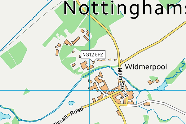 NG12 5PZ map - OS VectorMap District (Ordnance Survey) NG12 5PZ map - OS VectorMap District (Ordnance Survey)