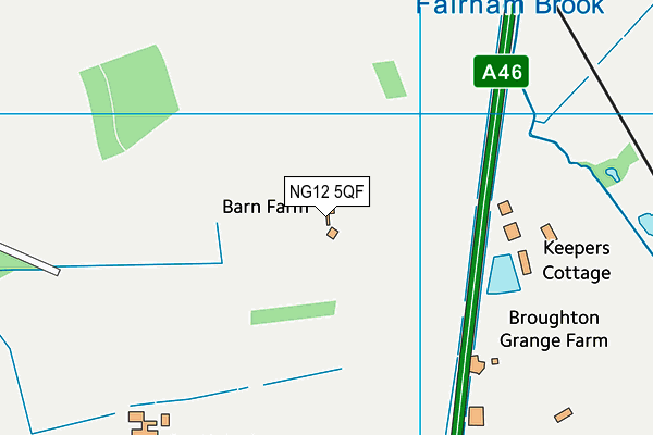 NG12 5QF map - OS VectorMap District (Ordnance Survey) NG12 5QF map - OS VectorMap District (Ordnance Survey)