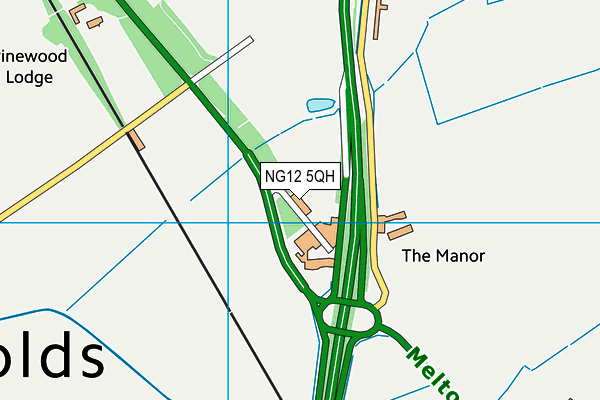 NG12 5QH map - OS VectorMap District (Ordnance Survey) NG12 5QH map - OS VectorMap District (Ordnance Survey)
