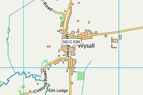 NG12 5QN map - OS VectorMap District (Ordnance Survey) NG12 5QN map - OS VectorMap District (Ordnance Survey)