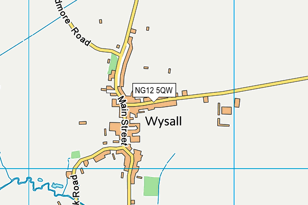 NG12 5QW map - OS VectorMap District (Ordnance Survey) NG12 5QW map - OS VectorMap District (Ordnance Survey)