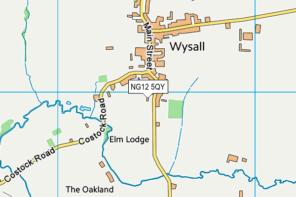 NG12 5QY map - OS VectorMap District (Ordnance Survey) NG12 5QY map - OS VectorMap District (Ordnance Survey)