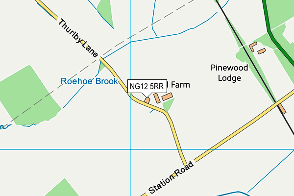 NG12 5RR map - OS VectorMap District (Ordnance Survey) NG12 5RR map - OS VectorMap District (Ordnance Survey)