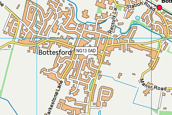 NG13 0AD map - OS VectorMap District (Ordnance Survey) NG13 0AD map - OS VectorMap District (Ordnance Survey)