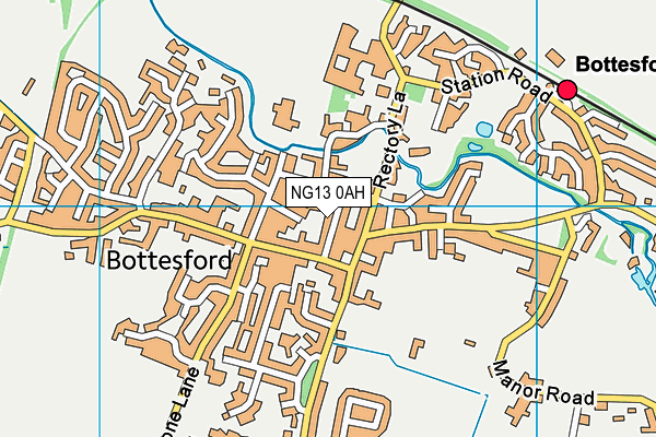 NG13 0AH map - OS VectorMap District (Ordnance Survey) NG13 0AH map - OS VectorMap District (Ordnance Survey)