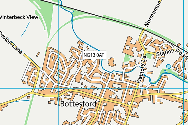 NG13 0AT map - OS VectorMap District (Ordnance Survey) NG13 0AT map - OS VectorMap District (Ordnance Survey)