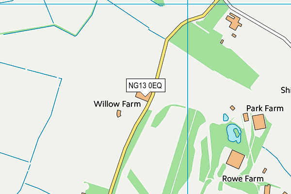 NG13 0EQ map - OS VectorMap District (Ordnance Survey) NG13 0EQ map - OS VectorMap District (Ordnance Survey)