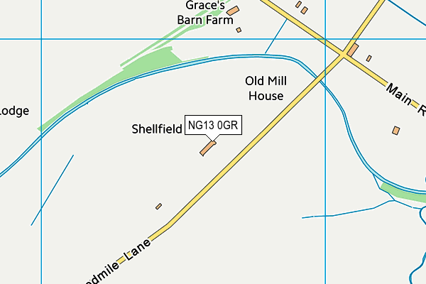 NG13 0GR map - OS VectorMap District (Ordnance Survey) NG13 0GR map - OS VectorMap District (Ordnance Survey)