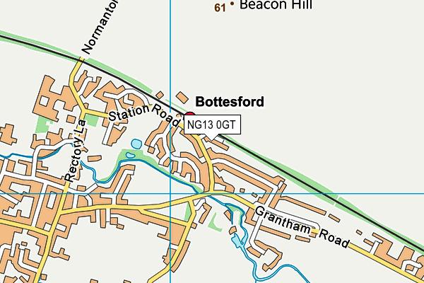 NG13 0GT map - OS VectorMap District (Ordnance Survey) NG13 0GT map - OS VectorMap District (Ordnance Survey)