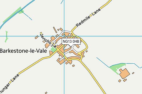 NG13 0HB map - OS VectorMap District (Ordnance Survey) NG13 0HB map - OS VectorMap District (Ordnance Survey)