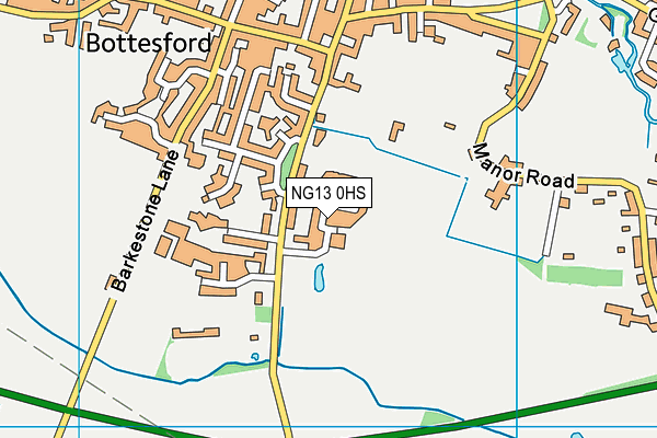 NG13 0HS map - OS VectorMap District (Ordnance Survey) NG13 0HS map - OS VectorMap District (Ordnance Survey)