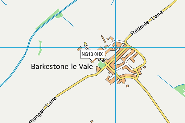 NG13 0HX map - OS VectorMap District (Ordnance Survey) NG13 0HX map - OS VectorMap District (Ordnance Survey)