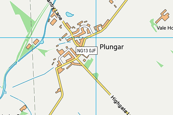 NG13 0JF map - OS VectorMap District (Ordnance Survey) NG13 0JF map - OS VectorMap District (Ordnance Survey)