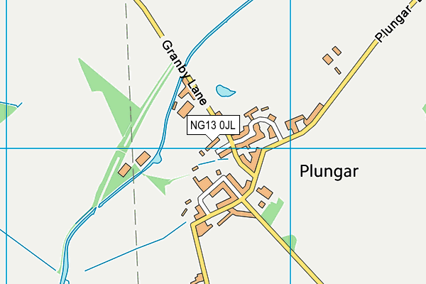 NG13 0JL map - OS VectorMap District (Ordnance Survey) NG13 0JL map - OS VectorMap District (Ordnance Survey)
