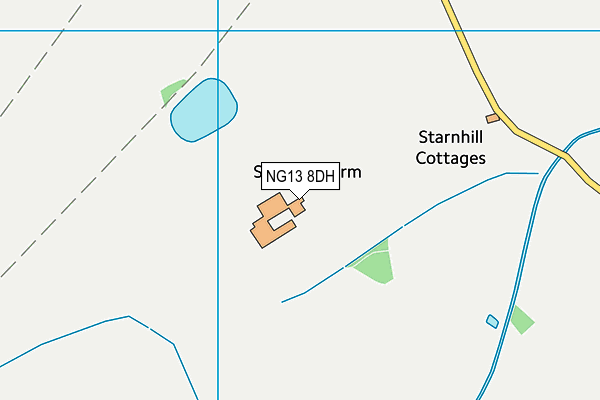 NG13 8DH map - OS VectorMap District (Ordnance Survey) NG13 8DH map - OS VectorMap District (Ordnance Survey)