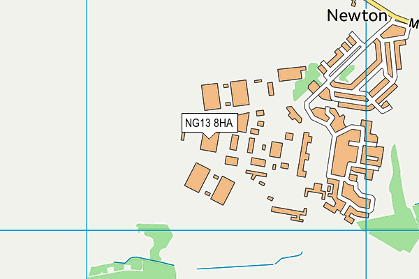 NG13 8HA map - OS VectorMap District (Ordnance Survey) NG13 8HA map - OS VectorMap District (Ordnance Survey)