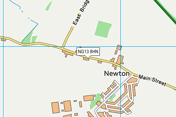 NG13 8HN map - OS VectorMap District (Ordnance Survey) NG13 8HN map - OS VectorMap District (Ordnance Survey)