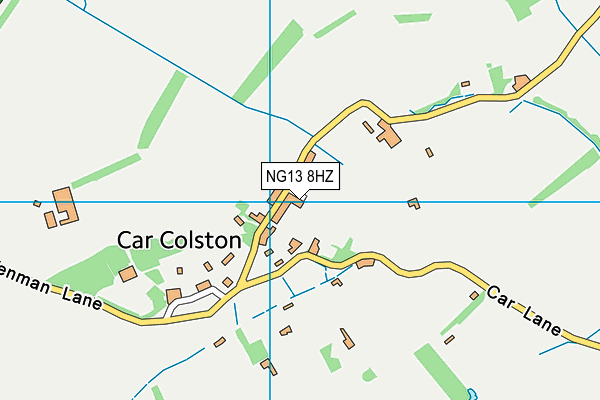 NG13 8HZ map - OS VectorMap District (Ordnance Survey) NG13 8HZ map - OS VectorMap District (Ordnance Survey)