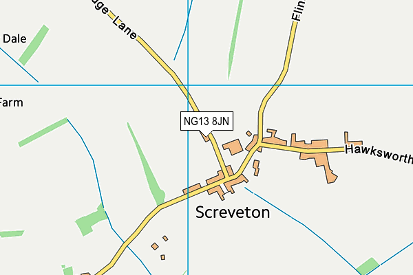 NG13 8JN map - OS VectorMap District (Ordnance Survey) NG13 8JN map - OS VectorMap District (Ordnance Survey)