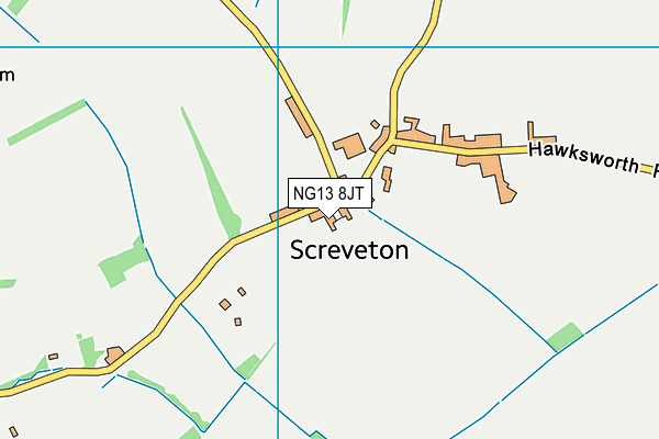 NG13 8JT map - OS VectorMap District (Ordnance Survey) NG13 8JT map - OS VectorMap District (Ordnance Survey)