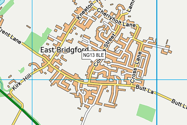 NG13 8LE map - OS VectorMap District (Ordnance Survey) NG13 8LE map - OS VectorMap District (Ordnance Survey)