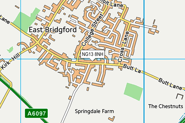 NG13 8NH map - OS VectorMap District (Ordnance Survey) NG13 8NH map - OS VectorMap District (Ordnance Survey)