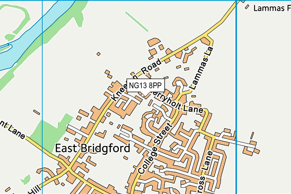 NG13 8PP map - OS VectorMap District (Ordnance Survey) NG13 8PP map - OS VectorMap District (Ordnance Survey)