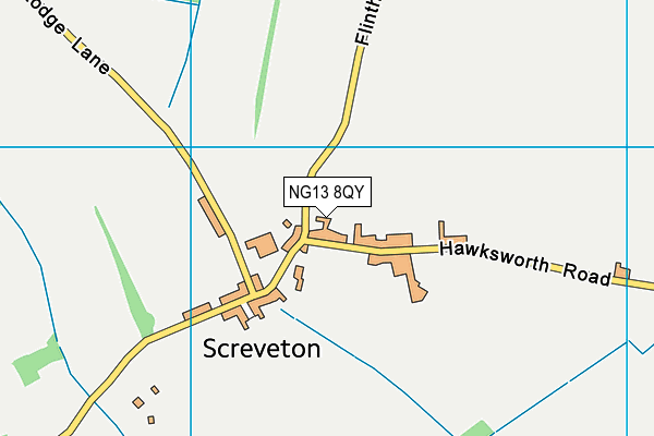 NG13 8QY map - OS VectorMap District (Ordnance Survey) NG13 8QY map - OS VectorMap District (Ordnance Survey)