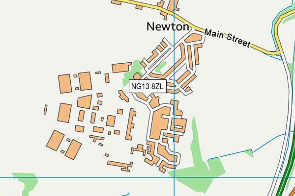 NG13 8ZL map - OS VectorMap District (Ordnance Survey) NG13 8ZL map - OS VectorMap District (Ordnance Survey)