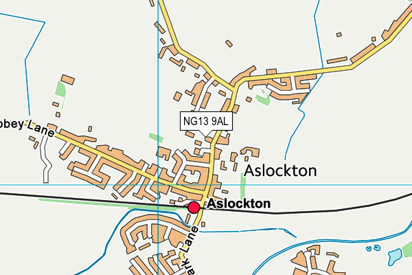 NG13 9AL map - OS VectorMap District (Ordnance Survey) NG13 9AL map - OS VectorMap District (Ordnance Survey)