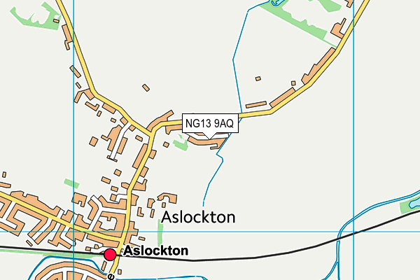 NG13 9AQ map - OS VectorMap District (Ordnance Survey) NG13 9AQ map - OS VectorMap District (Ordnance Survey)