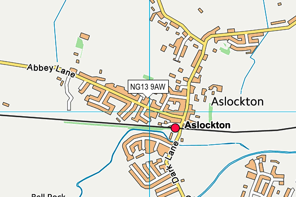 NG13 9AW map - OS VectorMap District (Ordnance Survey) NG13 9AW map - OS VectorMap District (Ordnance Survey)