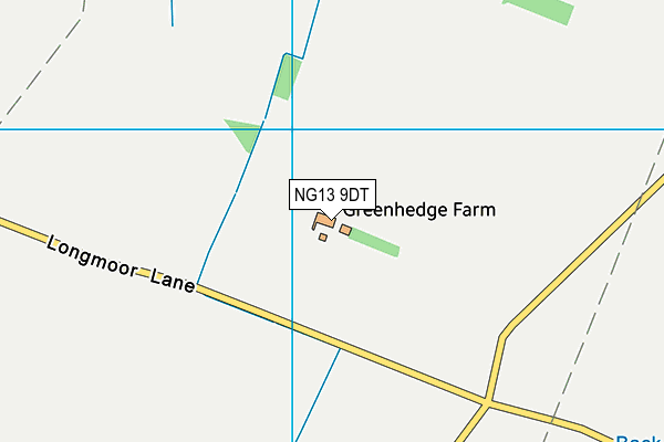 NG13 9DT map - OS VectorMap District (Ordnance Survey) NG13 9DT map - OS VectorMap District (Ordnance Survey)