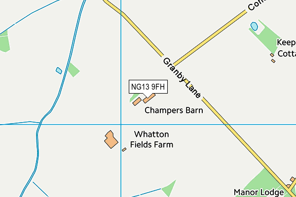 NG13 9FH map - OS VectorMap District (Ordnance Survey) NG13 9FH map - OS VectorMap District (Ordnance Survey)