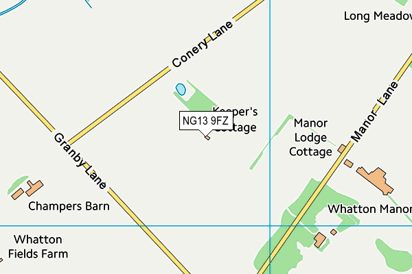 NG13 9FZ map - OS VectorMap District (Ordnance Survey) NG13 9FZ map - OS VectorMap District (Ordnance Survey)