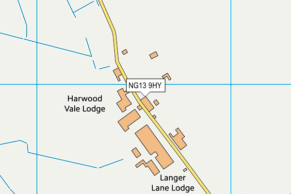 NG13 9HY map - OS VectorMap District (Ordnance Survey) NG13 9HY map - OS VectorMap District (Ordnance Survey)