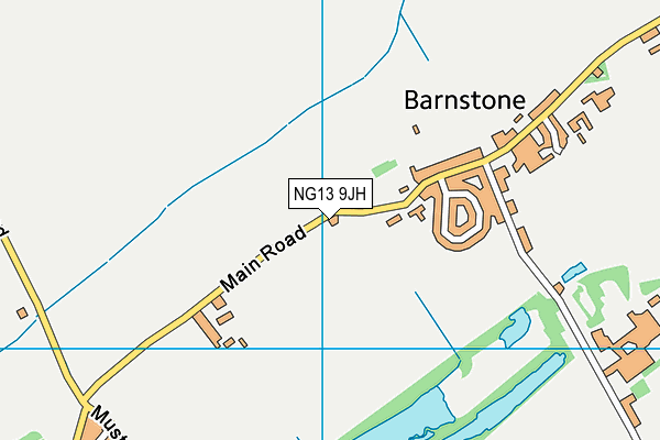 NG13 9JH map - OS VectorMap District (Ordnance Survey) NG13 9JH map - OS VectorMap District (Ordnance Survey)