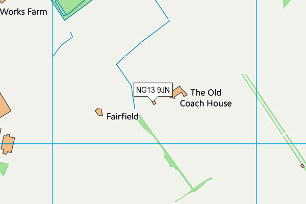 NG13 9JN map - OS VectorMap District (Ordnance Survey) NG13 9JN map - OS VectorMap District (Ordnance Survey)