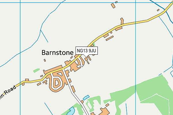 NG13 9JU map - OS VectorMap District (Ordnance Survey) NG13 9JU map - OS VectorMap District (Ordnance Survey)